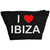 I Love Ibiza - Black Make Up Bag