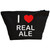 I Love Real Ale - Black Make Up Bag