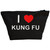I Love Kung Fu - Black Make Up Bag