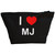 I Love MJ - Black Make Up Bag