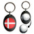 Denmark Flag - Golf Ball Marker Key Ring