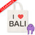 I Love Bali - Natural Cotton Tote Bag (Clearance)