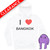 I Love Bangkok - Medium White Hoodie (Clearance)