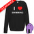 I Love Swimming - Medium Black Sweater (Clearance)