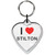I Love Stilton Small Heart Shaped Key Ring I Love Stilton Small Heart Shaped Key Ring