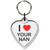 I Love Your Nan Small Heart Shaped Key Ring