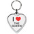 I love The Queen Small Heart Shaped Key Ring