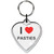 I Love Pasties Small Heart Shaped Key Ring