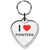 I Love Pointers Small Heart Shaped Key Ring I Love Pointers Small Heart Shaped Key Ring
