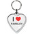 I Love Parsley Small Heart Shaped Key Ring