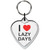 I love Lazy Days Small Heart Shaped Key Ring I love Lazy Days Small Heart Shaped Key Ring