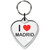 I Love Madrid Small Heart Shaped Key Ring