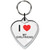I Love My Girlfriend Small Heart Shaped Key Ring