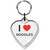 I Love Noodles Small Heart Shaped Key Ring I Love Noodles Small Heart Shaped Key Ring