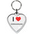 I Love Chihuahuas Small Heart Shaped Key Ring