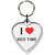 I love Bed Time Small Heart Shaped Key Ring I love Bed Time Small Heart Shaped Key Ring
