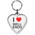 I Love Bell Ends Small Heart Shaped Key Ring I Love Bell Ends Small Heart Shaped Key Ring