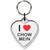 I love Chow Mein Small Heart Shaped Key Ring I love Chow Mein Small Heart Shaped Key Ring