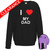 I Love My Dad - Large Black Sweater (Clearance)