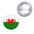 Wales Flag - Button Badge