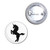 Unicorn Silhouette - Button Badge
