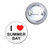 I Love Summer Bay - Button Badge