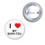 I Love My Shih Tzu - Button Badge