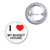 I Love My Basset Hound - Button Badge I Love My Basset Hound - Button Badge