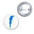 Lightning Bolt Blue - Button Badge Lightning Bolt Blue - Button Badge