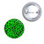 Green Leopard Print - Button Badge Green Leopard Print - Button Badge