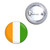 Ivory Coast Flag - Button Badge Ivory Coast Flag - Button Badge