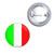 Italy Flag - Button Badge