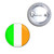 Ireland Flag - Button Badge Ireland Flag - Button Badge
