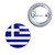 Greece Flag - Button Badge