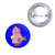 Blue Girl Robot - Button Badge Blue Girl Robot - Button Badge
