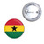 Ghana Flag - Button Badge