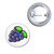 Fruit Machine Grapes - Button Badge