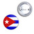 Cuba Flag - Button Badge