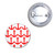 Anchor Red Pattern - Button Badge