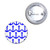 Anchor Blue Pattern - Button Badge