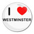 I Love Westminster - Round Compact Mirror I Love Westminster - Round Compact Mirror