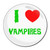 I Love Vampires - Round Compact Mirror I Love Vampires - Round Compact Mirror