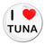 I Love Tuna - Round Compact Mirror I Love Tuna - Round Compact Mirror