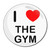 I Love The Gym - Round Compact Mirror I Love The Gym - Round Compact Mirror