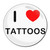 I Love Tattoos - Round Compact Mirror I Love Tattoos - Round Compact Mirror