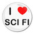 I Love Sci Fi - Round Compact Mirror I Love Sci Fi - Round Compact Mirror