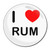 I Love Rum - Round Compact Mirror I Love Rum - Round Compact Mirror