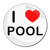 I Love Pool - Round Compact Mirror I Love Pool - Round Compact Mirror