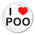 I Love Poo - Round Compact Mirror I Love Poo - Round Compact Mirror