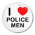 I Love Police Men - Round Compact Mirror I Love Police Men - Round Compact Mirror